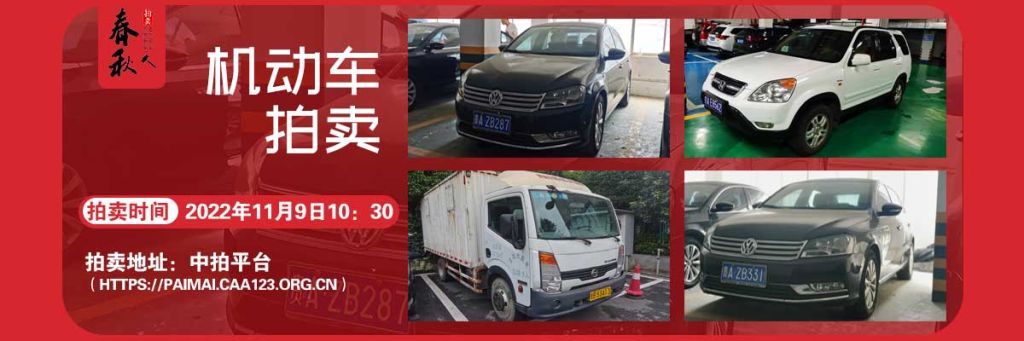 【11月09日】機(jī)動車拍賣公告